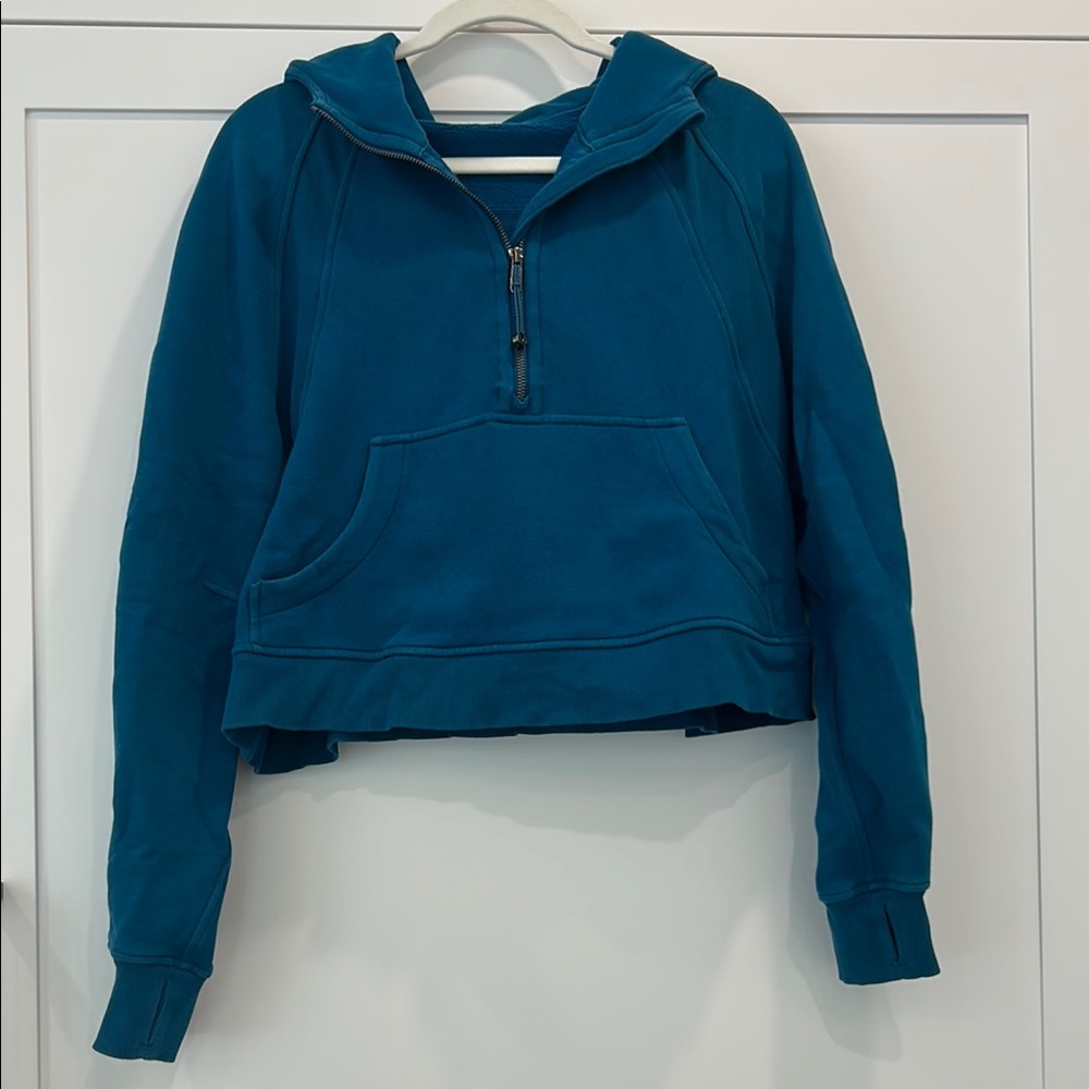 Lululemon Scuba Oversized Half-Zip Hoodie in Capri - M/L